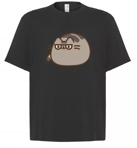 Футболка Оверсайз Пушин погляд Черный фото