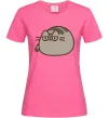 Женская футболка Пушин погляд Ярко-розовый фото
