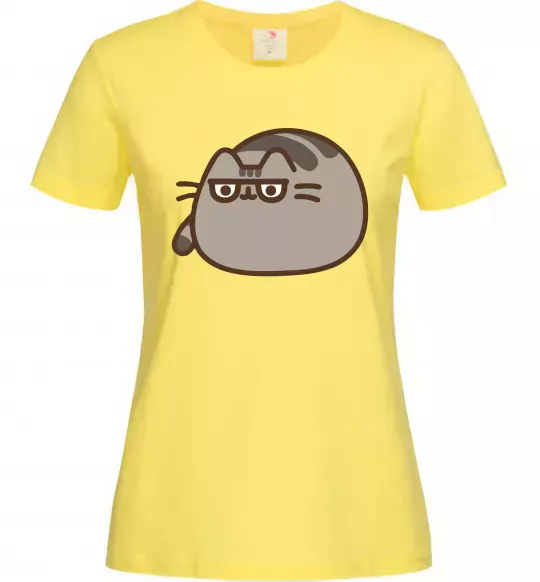 Женская футболка Пушин погляд Лимонный фото
