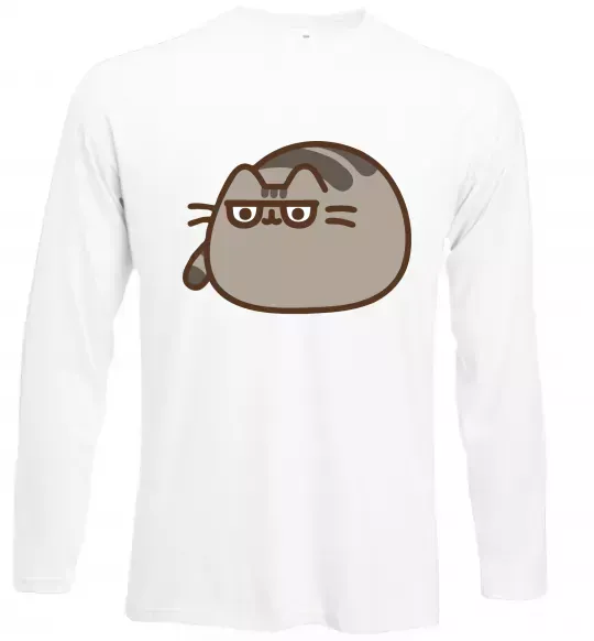 Лонгслив Пушин погляд Белый фото