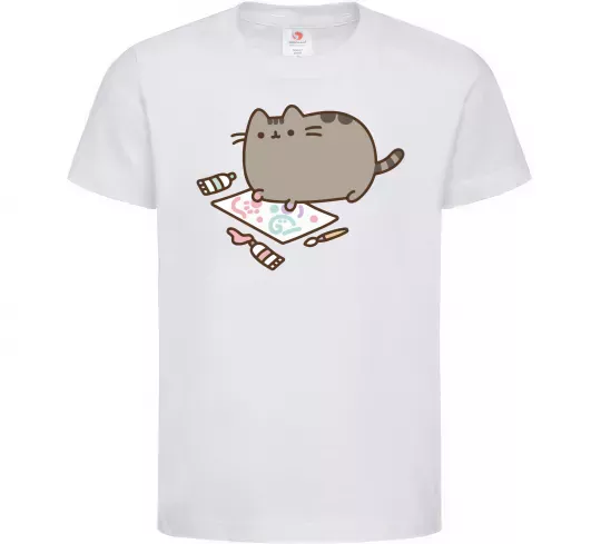 Детская футболка Пушин малює Белый фото