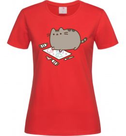 Женская футболка Пушин малює