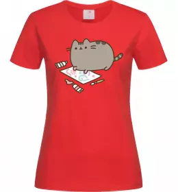 Женская футболка Пушин малює Красный фото