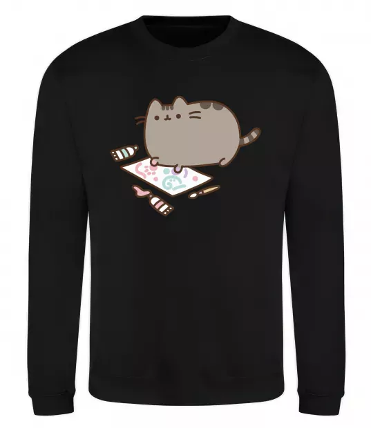 Свитшот Пушин малює Черный фото