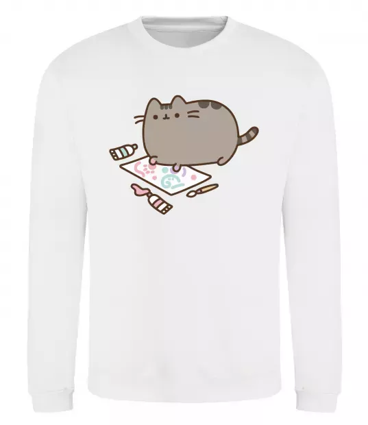 Свитшот Пушин малює Белый фото