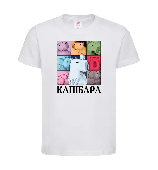 Детская футболка Капібари Белый фото