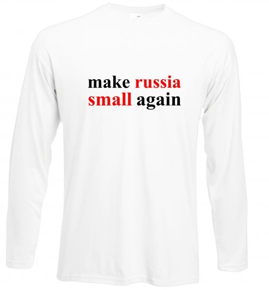 Реглан Make russia small again Білий фото