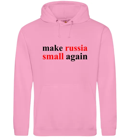 Чоловіча толстовка (худі) Make russia small again Рожевий фото