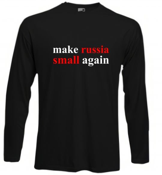 Реглан Make russia small again Чорний фото