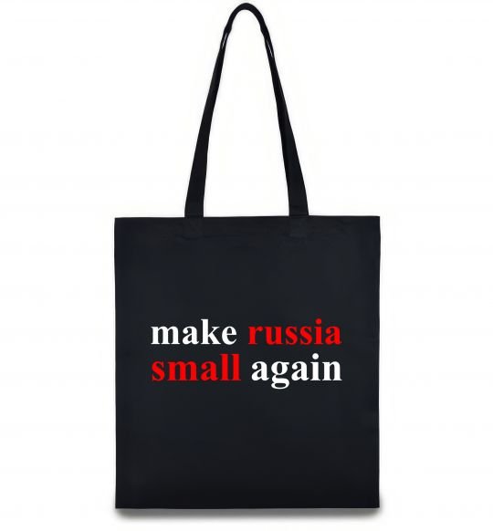 Эко-сумка Make russia small again Черный фото