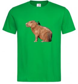 Мужская футболка Капібара з пташкою Мужская футболка Капібара з пташкою