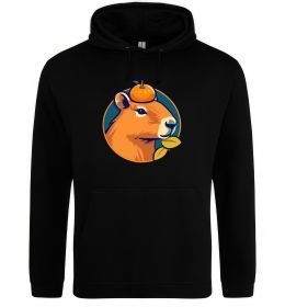 Мужская толстовка (худи) Капібара мандарин Мужская толстовка (худи) Капібара мандарин