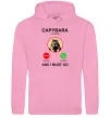 Жіноча толстовка (худі) Капібара телефонує Рожевий фото