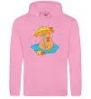 Жіноча толстовка (худі) Осіння капібара Рожевий Жіноча толстовка (худі) Осіння капібара Рожевий фото