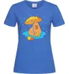 Женская футболка Осіння капібара Ярко-синий фото