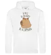 Чоловіча толстовка (худі) Be nice Be friendly Be a Capybara Білий фото