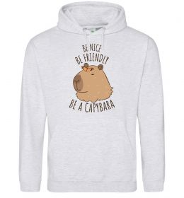 Мужская толстовка (худи) Be nice Be friendly Be a Capybara Мужская толстовка (худи) Be nice Be friendly Be a Capybara