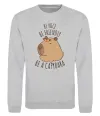 Свитшот Be nice Be friendly Be a Capybara Серый меланж фото