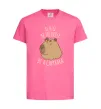 Дитяча футболка Be nice Be friendly Be a Capybara Яскраво-рожевий фото