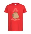 Дитяча футболка Be nice Be friendly Be a Capybara Червоний фото