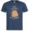 Чоловіча футболка Be nice Be friendly Be a Capybara Темно-синій фото