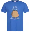 Мужская футболка Be nice Be friendly Be a Capybara Ярко-синий фото