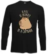 Лонгслив Be nice Be friendly Be a Capybara Черный фото
