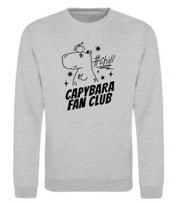 Свитшот Capybara fan club Свитшот Capybara fan club