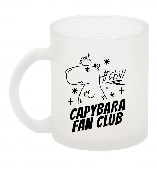 Чашка стеклянная Capybara fan club Фроузен фото