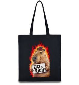 Эко-сумка Capybara EAT the RICH Эко-сумка Capybara EAT the RICH