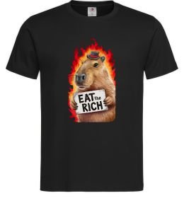 Чоловіча футболка Capybara EAT the RICH Чоловіча футболка Capybara EAT the RICH