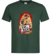 Чоловіча футболка Capybara EAT the RICH Темно-зелений Чоловіча футболка Capybara EAT the RICH Темно-зелений фото