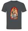 Чоловіча футболка Capybara EAT the RICH Графіт Чоловіча футболка Capybara EAT the RICH Графіт фото