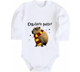 Дитячий бодік Be nice Be friendly Be a Capybara Білий фото