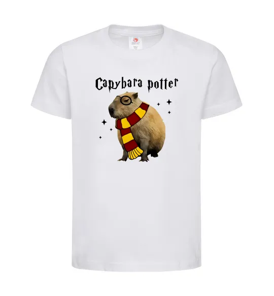 Дитяча футболка Capybara Potter Білий фото