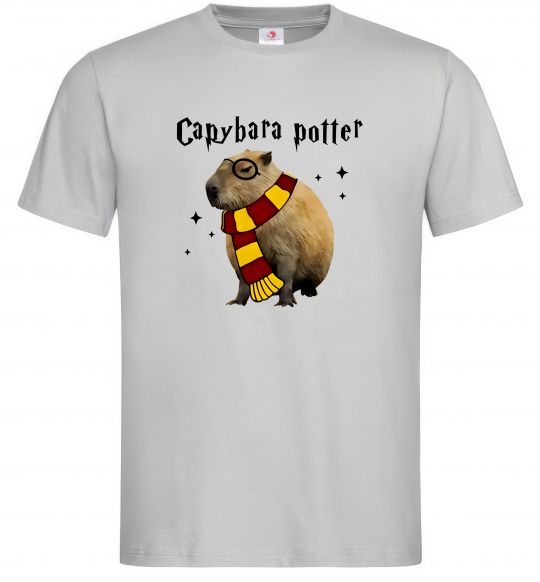 Чоловіча футболка Capybara Potter Сірий фото