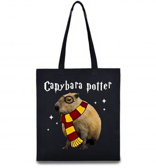 Эко-сумка Capybara Potter Черный фото