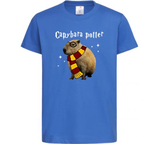 Дитяча футболка Capybara Potter Яскраво-синій фото