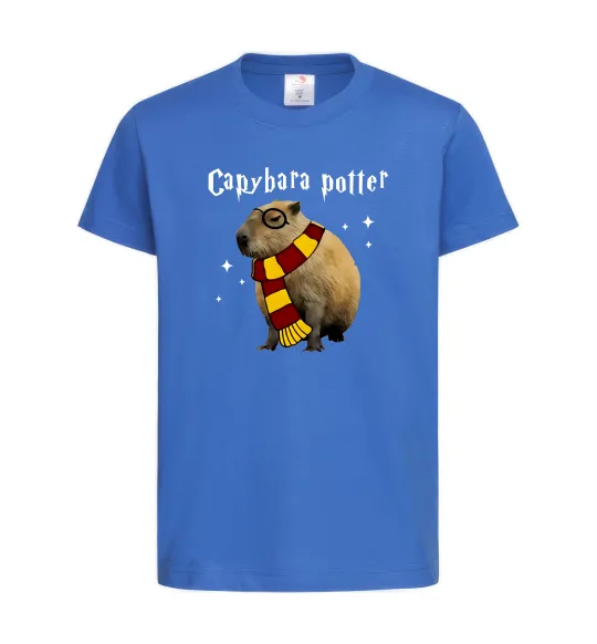 Дитяча футболка Capybara Potter Яскраво-синій фото