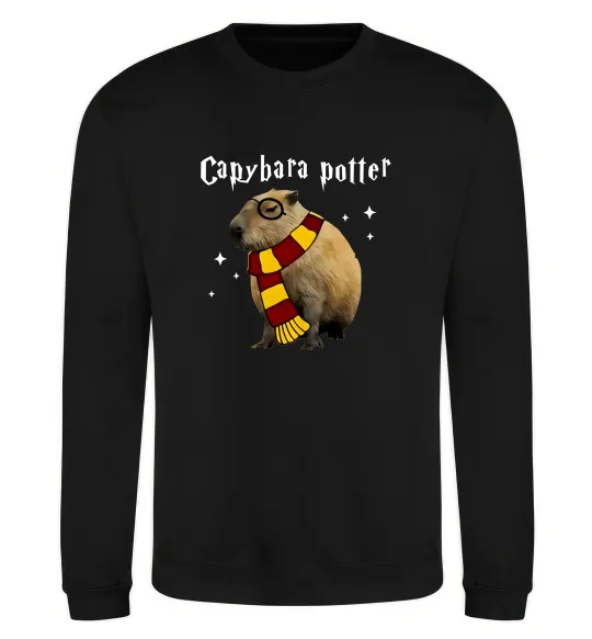 Свитшот Capybara Potter Черный фото