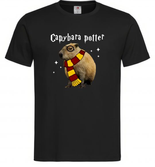 Мужская футболка Capybara Potter Черный фото