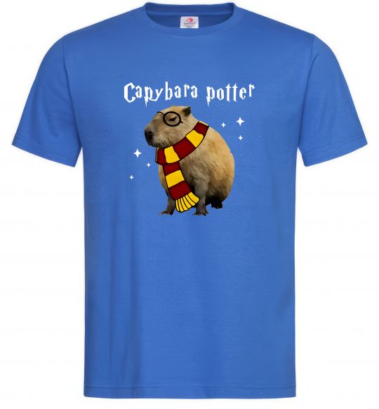 Чоловіча футболка Capybara Potter Яскраво-синій фото