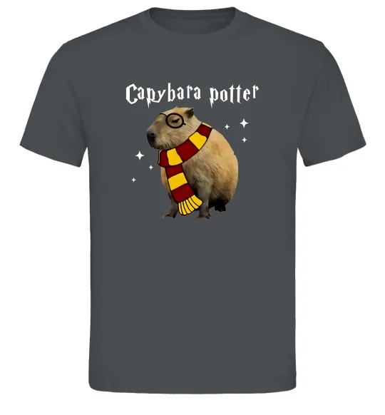 Мужская футболка Capybara Potter Графит фото