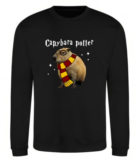 Світшот Capybara Potter Чорний фото