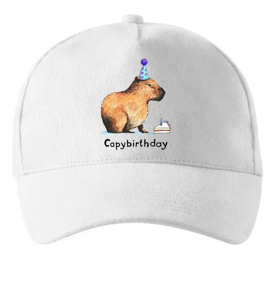 Кепка Capybirthday Белый фото