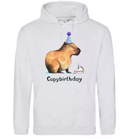 Мужская толстовка (худи) Капібара Черный фото