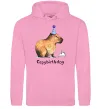 Жіноча толстовка (худі) Capybirthday Рожевий фото