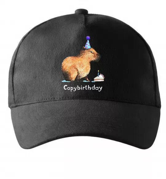 Кепка Capybirthday Черный фото