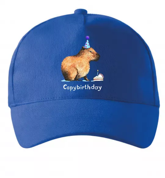 Кепка Capybirthday Ярко-синий фото