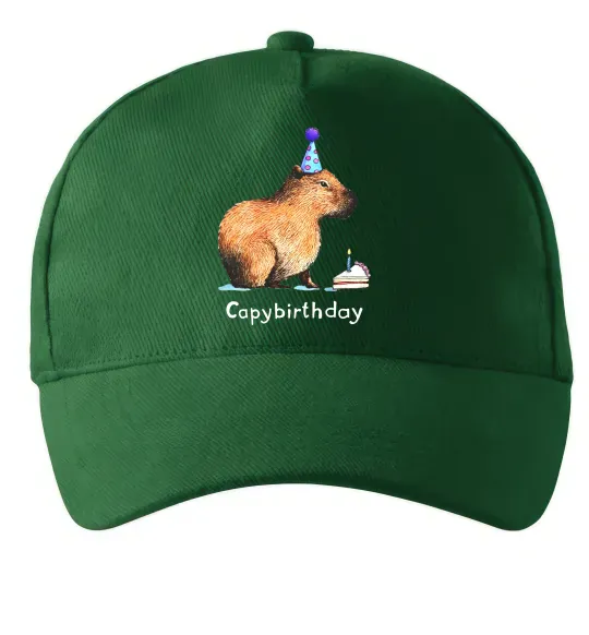 Кепка Capybirthday Темно-зеленый фото